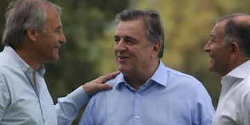 Mario Negri, Luis Juez y Héctor Baldassi\u002E
