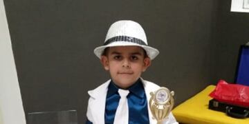 El Mini Michael Jackson que la rompe en Formosa\u002E (Foto: Alejandro Gavilan)