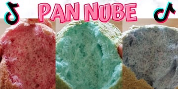 Pan nube de colores