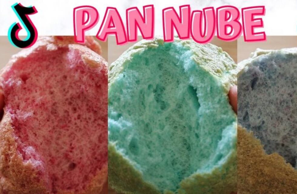 Qué es y cómo se prepara el pan nube de colores, la receta más famosa de la aplicación Tik Tok