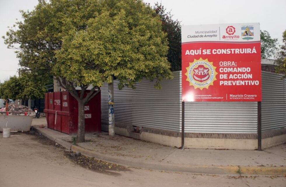 Avanza la obra del Comando de Acción Preventiva en Arroyito
