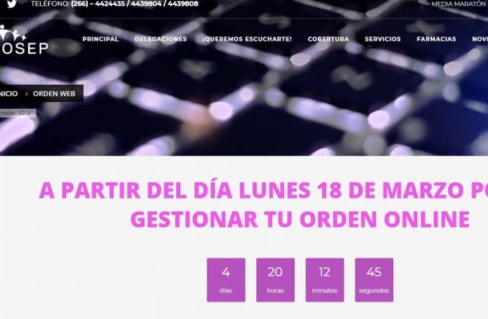 Dosep lanzó su página web para sacar órdenes médicas