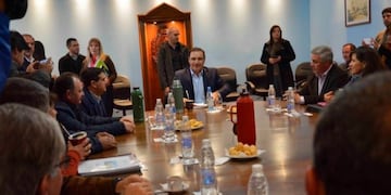 Valdés recibió a un nuevo grupo de intendentes