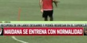 Jonatan Maidana entrenu00f3 con normalidad y regresaru00eda en el Superclu00e1sico ante Boca.