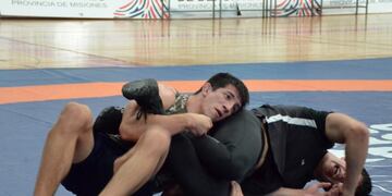 Ricardo Báez durante sus entrenamientos en Posadas, bajo la dirección de Erik León\u002E (CIMECO)