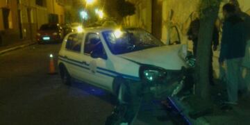 taxi choque descompensado