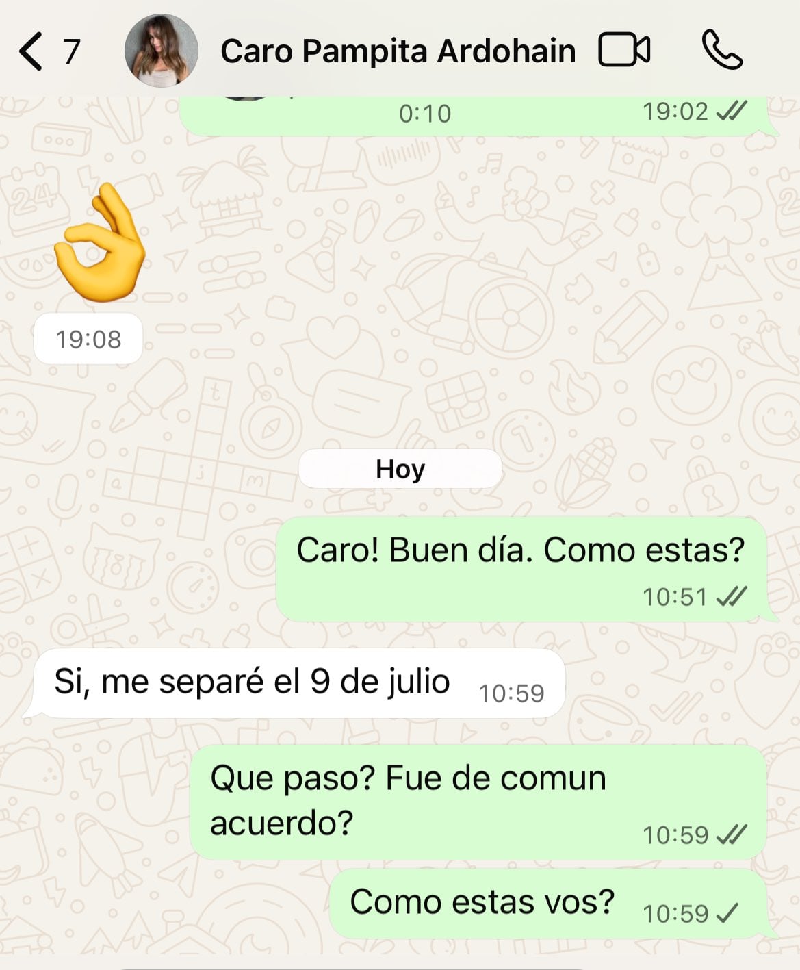 Pampita confirmó su separación