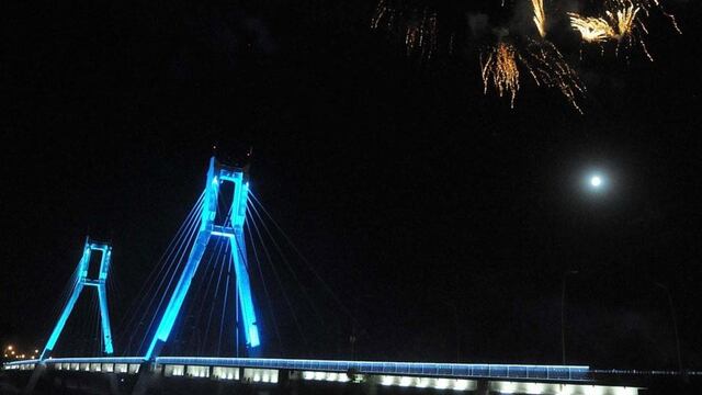 El ataque se produjo en el puente del Bicentenario. (La Voz/Archivo).