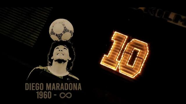 La emotiva despedida en el estadio de Quilmes con velas para Diego Maradona