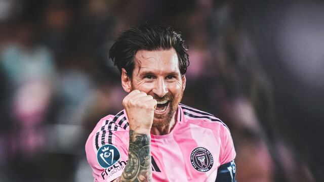 Lionel Messi festeja la clasificación de Inter Miami ante Los Angeles Galaxy en la ConcaChampions. (Prensa Inter Miami)