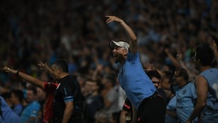 La fiesta de Belgrano en el triunfo ante Boca. (Facundo Luque / La Voz).