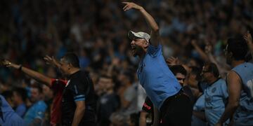 La fiesta de Belgrano en el triunfo ante Boca. (Facundo Luque / La Voz).