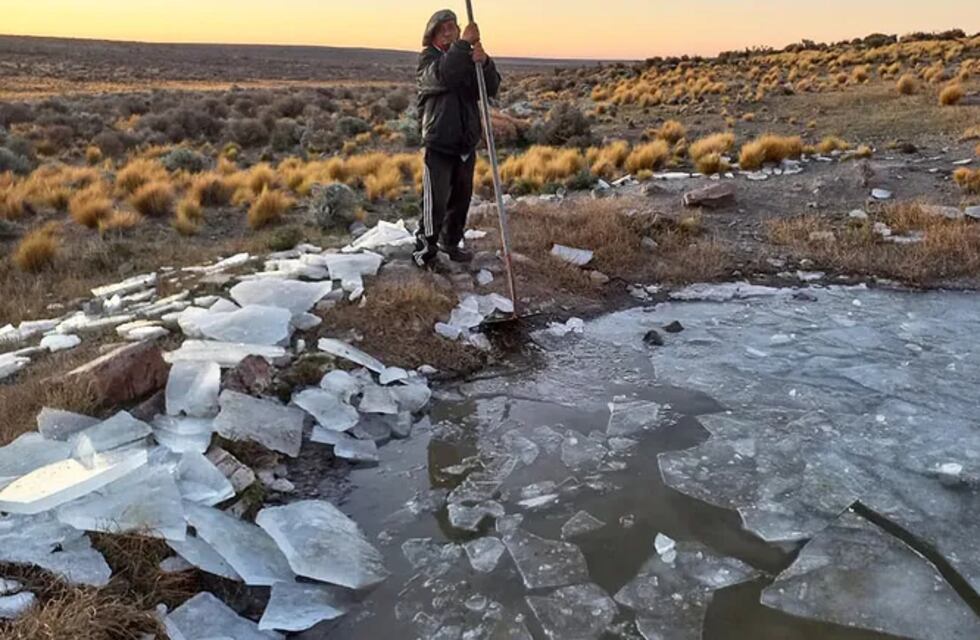 Una localidad de Río Negro registró 20 grados bajo cero, valor similar a los de la Antártida