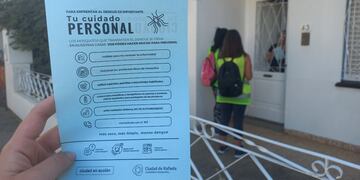 Visitan casa por casa para concientizar y prevenir el dengue en Rafaela