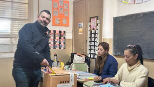 Germán Bottero, a la hora de emitir su voto