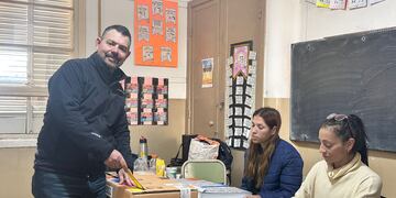 Germán Bottero, a la hora de emitir su voto