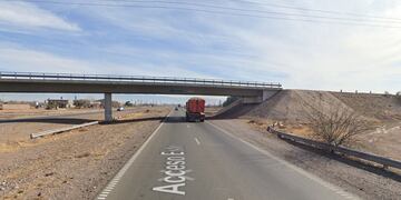 El lugar del incidente fatal en Maipú.