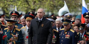 Vladimir Putin en el Día de la Victoria en Rusia justificó la invasión a Ucrania.