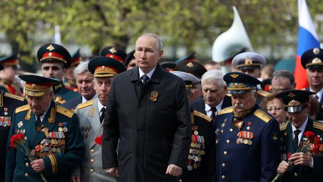Vladimir Putin en el Día de la Victoria en Rusia justificó la invasión a Ucrania.