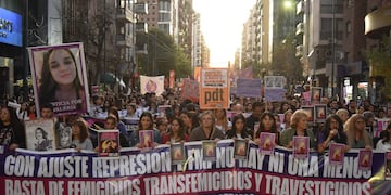 Marcha de Ni Una Menos en Córdoba.