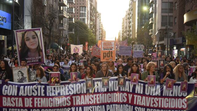 Marcha de Ni Una Menos en Córdoba.