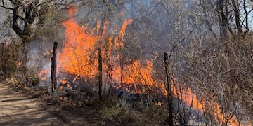 Emitieron un alerta por riesgo extremo de incendios en la provincia de Córdoba.