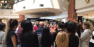 Protesta de trabajadores del Patio Olmos