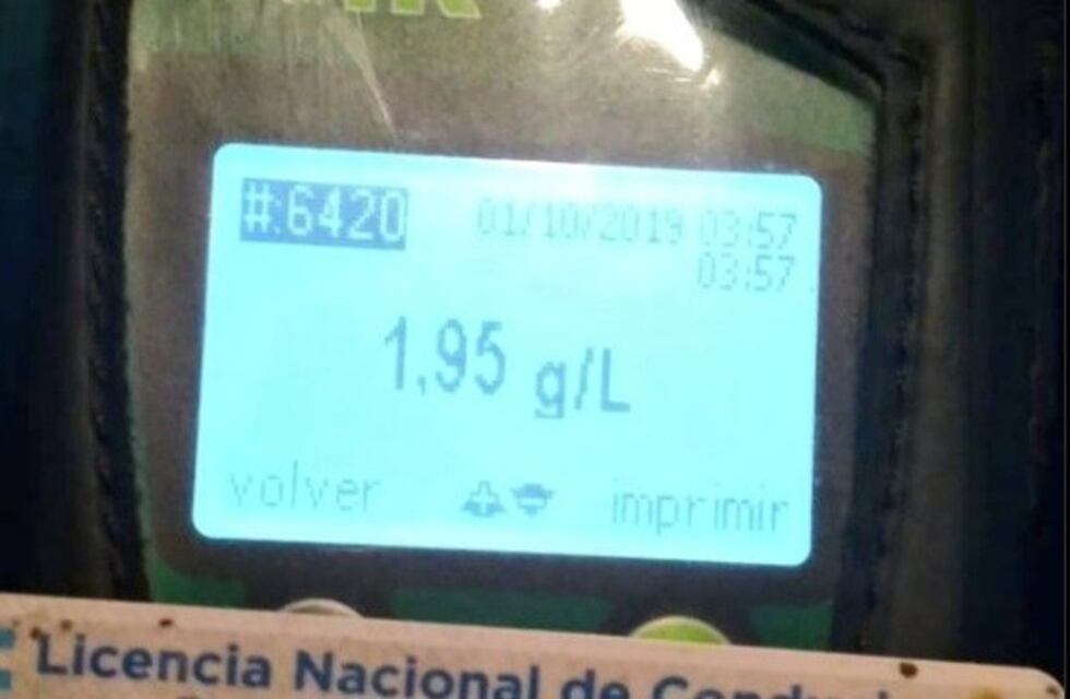 Conducía un camión con 1.95 gramos de alcohol en sangre