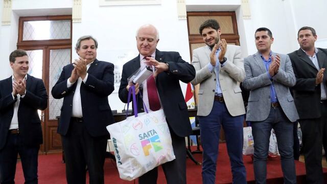 El gobernador Miguel Lifschitz encabezu00f3 el acto de presentaciu00f3n del programa