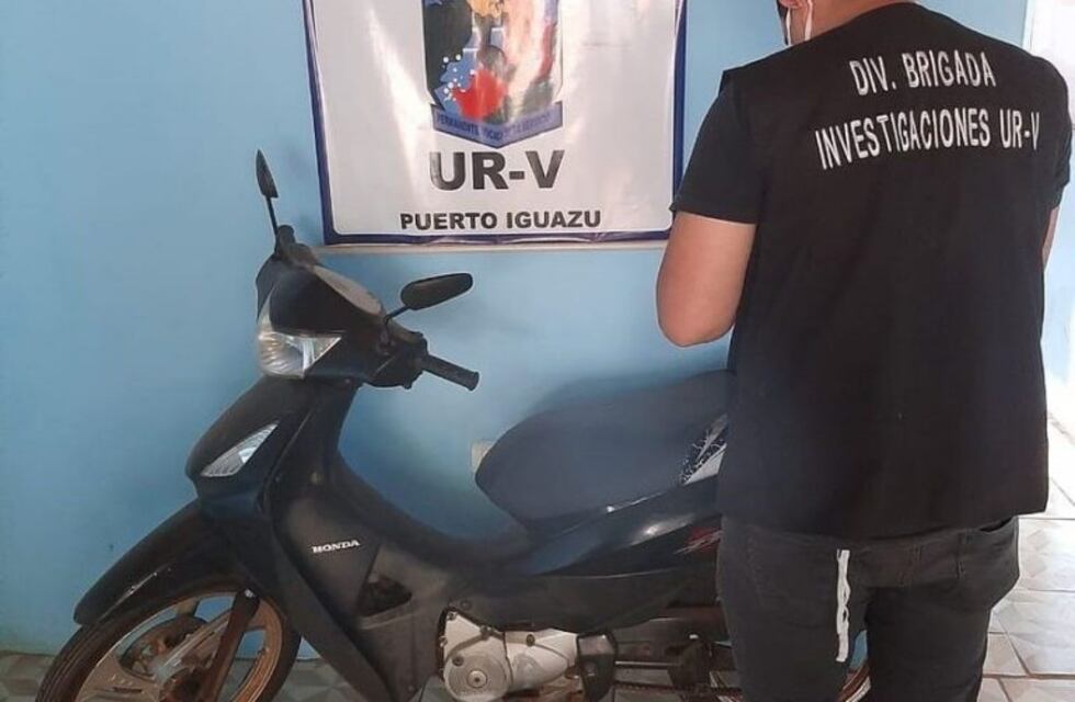 La policía recuperó una moto robada en la zona de las 2.000 Hectáreas