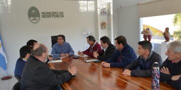 Capitanich se reunió con empresarios de Transporte\u002E (Foto: @jmcapitanich)