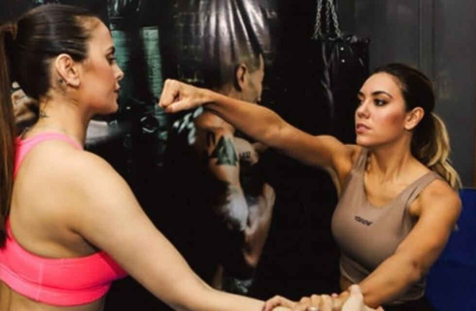 Silvina Luna y Floppy Tesouro compartieron una clase de defensa personal