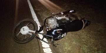 San Antonio: un motociclista falleció tras impactar con un animal vacuno