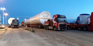 transporte molinos eólicos