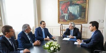Alberto Fernández, reunido con gobernadores opositores\u002E (crédito: Casa Rosada)