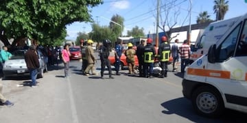 El accidente ocurrió en la localidad de Chimbas\u002E