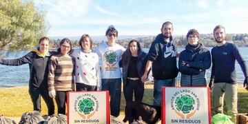 Limpieza lago San Roque