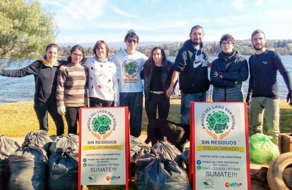 Se realizó una nueva jornada de limpieza del lago San Roque
