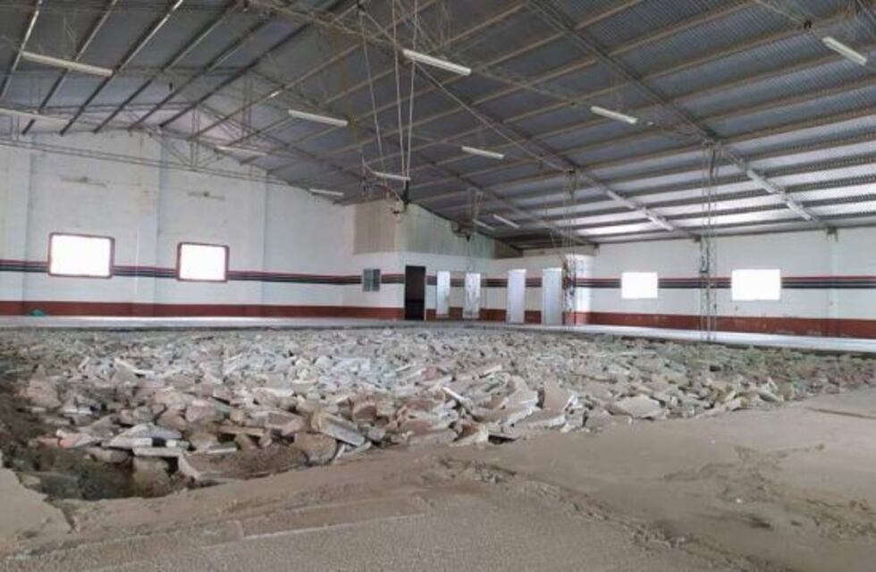 Morteros: el club Tiro Federal inició la remodelación del gimnasio Daniel Turelli
