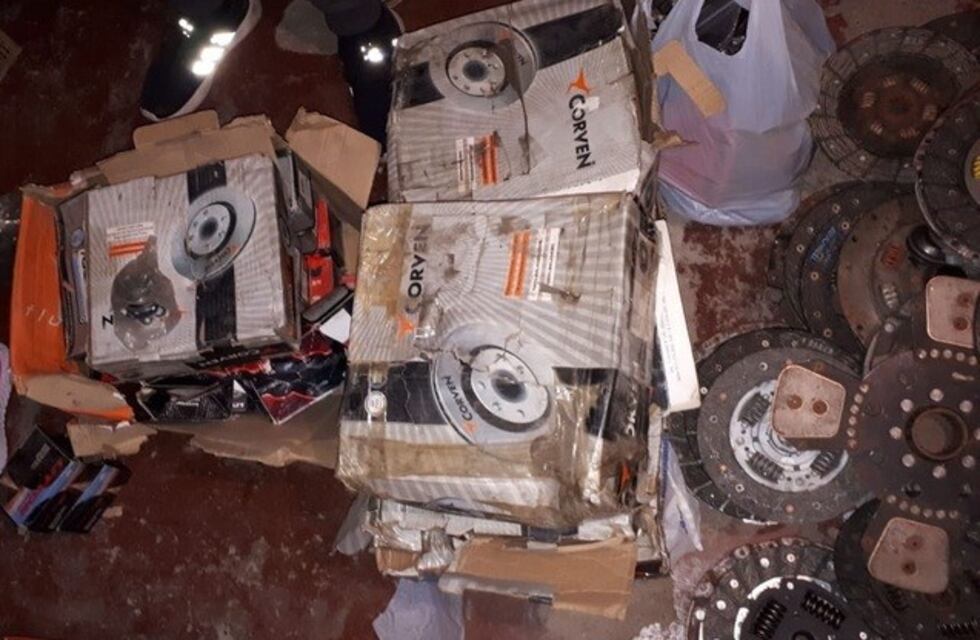 Secuestran elementos robados en un local de repuestos