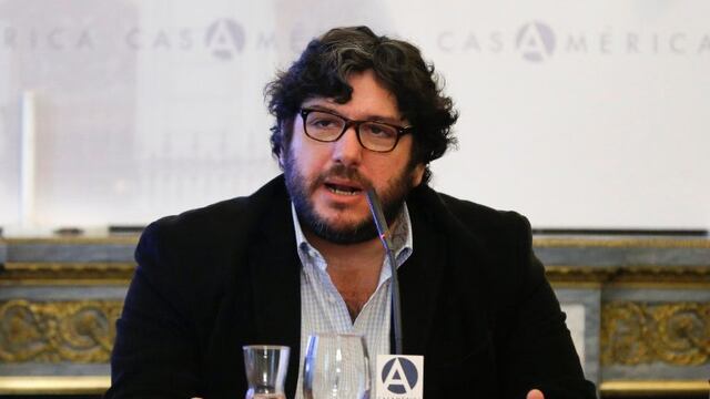 GRA038. MADRID, 26/02/2016.- El ministro de Cultura de Argentina, Pablo Avelluto, durante su intervenciu00f3n en la Tribuna Efe-Casa de Amu00e9rica para explicar los proyectos que pondru00e1 en marcha su Ministerio. EFE/Ballesteros espau00f1a Pablo Avelluto intervencion en la Tribuna Efe Casa de America ministro de Cultura de Argentina anuncio proyectos de su ministerio