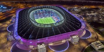 El imponente estadio de Lusail recibió el duelo entre Argentina y Países Bajos en el Mundial Qatar 2022. (Foto: Télam)