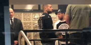 Messi está en el Santiago Bernabéu para vivir la final de la Copa Libertadores