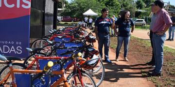 Inauguraron un nuevo punto de Eco Bicis en Posadas\u002E
