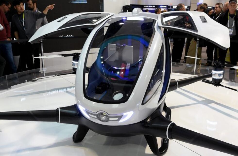 Prueban en China un drone capaz de transportar personas