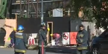 Escape de gas en Puerto Madero