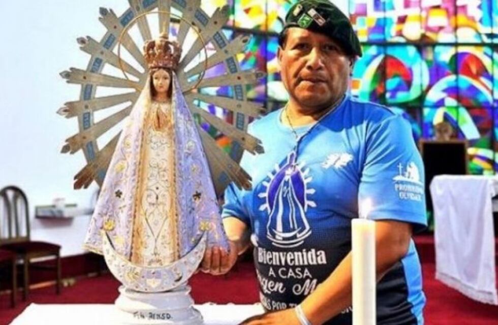 Virgen de Luján que acompañó a los soldados en Malvinas llega a Santa Cruz