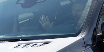 Messi en su auto (Foto: TyC Sports)