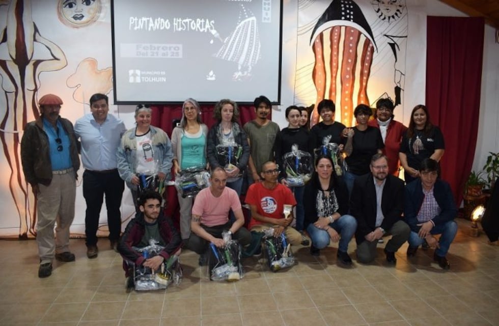 Comenzó el 1° Encuentro Provincial de Muralistas Fueguinos en Tolhuin