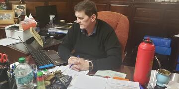 Adolfo Safrán en la reunión virtual del CFI donde se analizó la evaluación del presupuesto\u002E (Twitter)